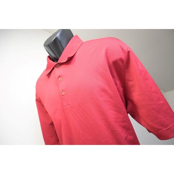 Nike Golf Polo Dri Fit Tour Performance Red Athletic Golf Shirt Mens Size XL - Picture 1 of 8